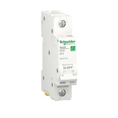 Выключатель автоматический RESI9 (АВ) B 40А 1P 6000А | код. R9F02140 | Schneider Electric